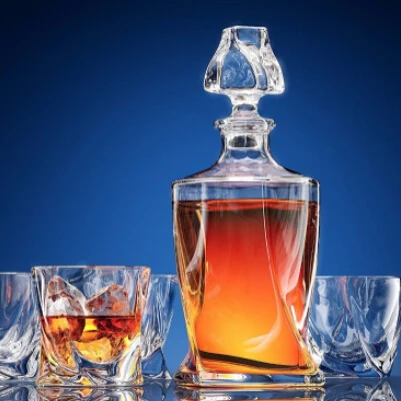 1 шт. старомодные вихревые бокалы для виски Tumblers для шотландского бурбона Хрустальное стекло без свинца ультра-ясное стекло ePacket