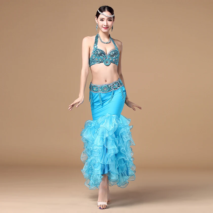 Женский костюм для восточных танцев комплект из 2 предметов бюстгальтер с