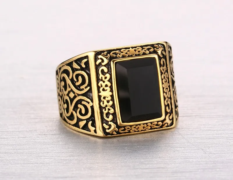 Новое поступление 2017 года модные золотые Цвет Для мужчин Обручальные кольца