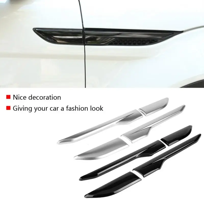 4 шт. автомобильный Стайлинг ABS Крыло боковое вентиляционное отверстие Крышка