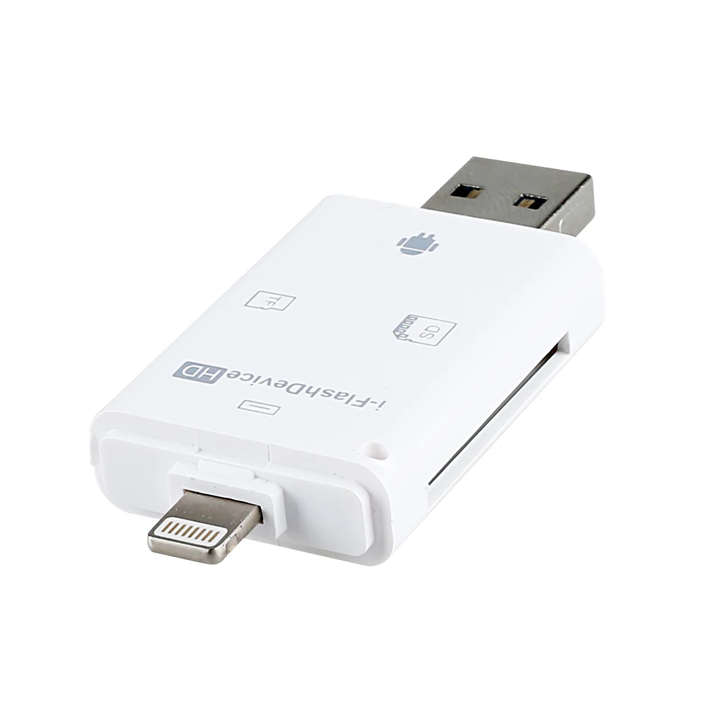 LL TRADER для OTG USB SD кард-ридер HD Micro SD и TF карта памяти адаптер мульти-карты для iPhone 8/Andriod/PC флэш-накопитель ридер