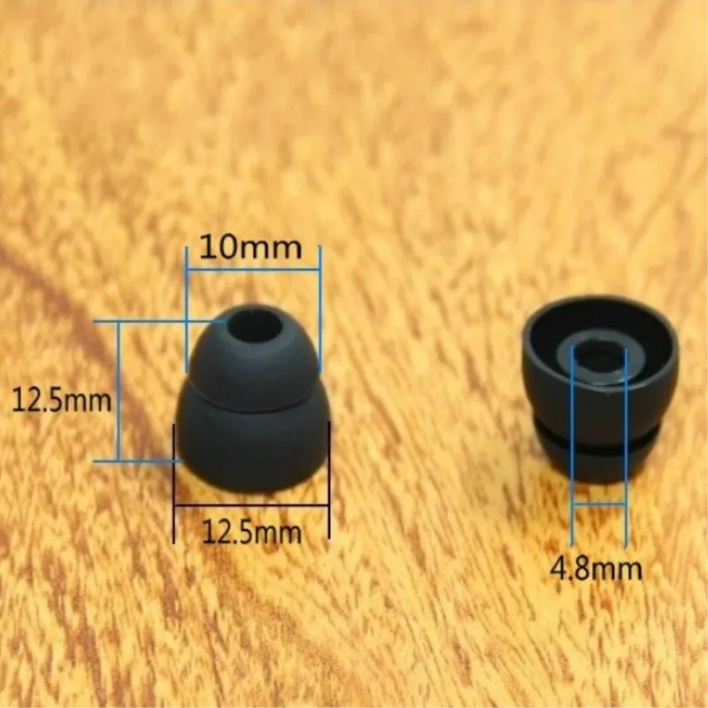 Силиконовые амбушюры 10 шт. сменные двухслойные наушники вкладыши гарнитура