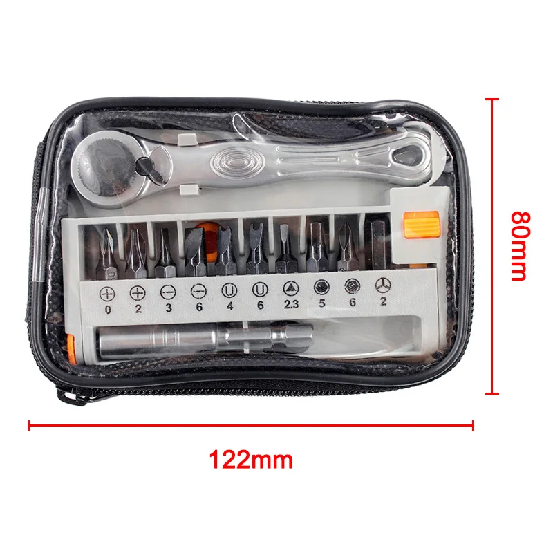 

Newly 12pcs/set Mini Ratchet Wrench Adjustable Wrench Ratcheting Screwdriver Bits Set XSD88