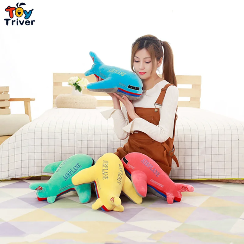 Airplane Plane Aircraft Plush Toy Triver Stuffed Doll Baby Kids Boy Children Birthday Christmas Gift Home Decor Drop Shipping | Игрушки и