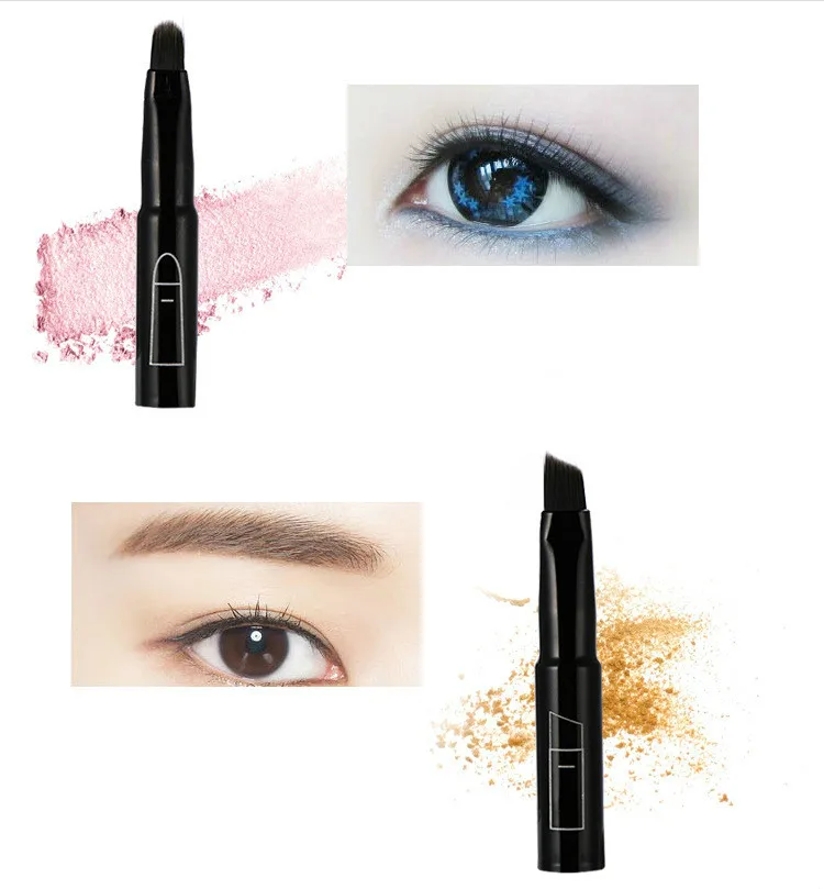 Макияж кисти макияж тени для век кисть 4 в 1 смешивание высокое качество бровей