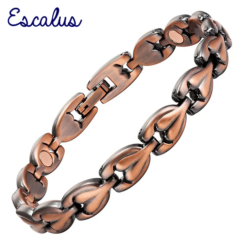 Женский магнитный браслет Escalus античный медный на подарок|bio bracelets|women braceletbracelet