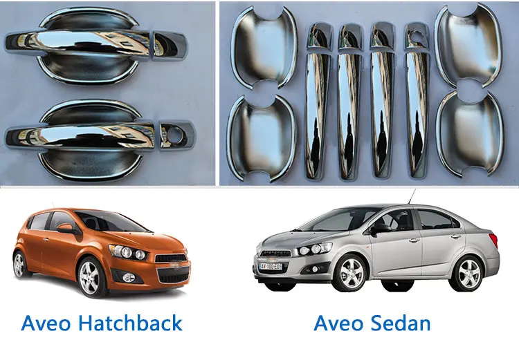 Для Chevrolet Aveo Sonic Holden Barina хромированные покрытия для дверных ручек 2012- Chevy Sedan хэтчбек аксессуары для стайлинга автомобилей