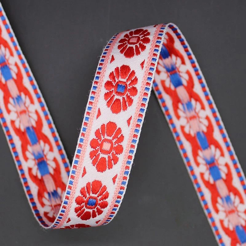 10 ярдов оригинальная вышивка этническая жаккардовая лента кружевная 2 5 см