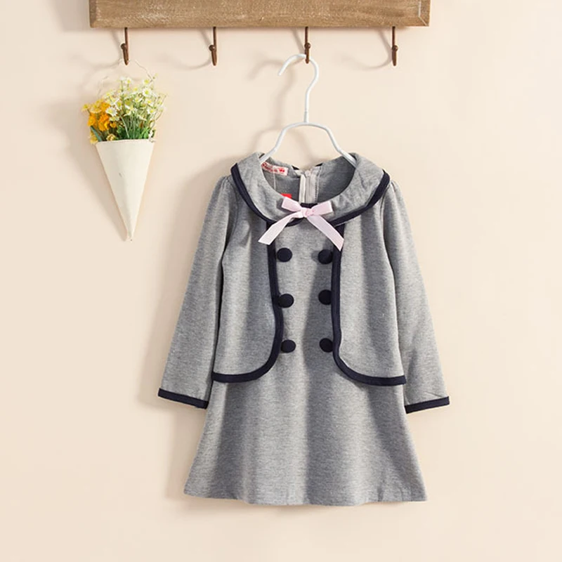 Платье для девочек Коллекция От 2 до 7 лет года Сезон весна-осень Школьное платье