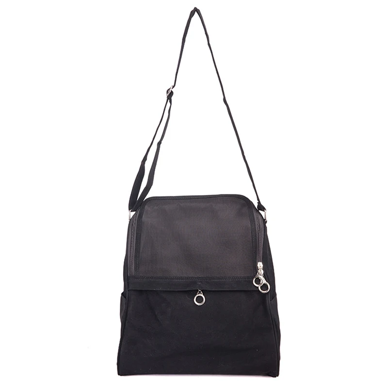 Портативная дорожная сумка для перевозки собак простая стильная коричневая