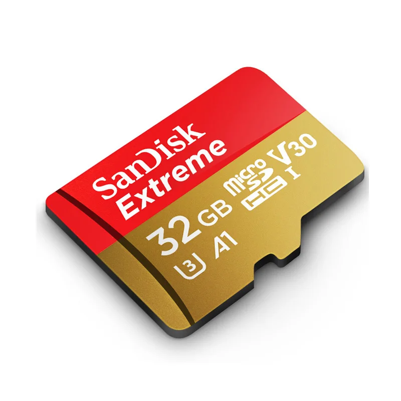 Карта памяти SanDisk Extreme TF Flash Micro SD карта 32 Гб microSDHC скорость чтения до 100 стандартная