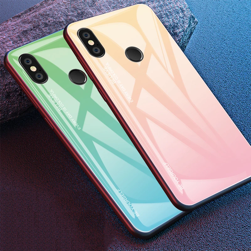 Градиентное закаленное стекло для XiaoMi RedMi Note 5 6 7 Pro 6A Plus глобальная версия Note6 +