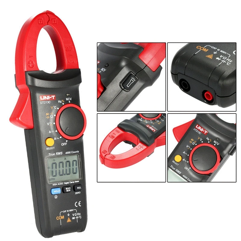 LCD Цифровые Мультиметры с зажимами правда RMS 600V / 400A 10Hz ~ 1MHz|clamp digital multimeter|digital clamp