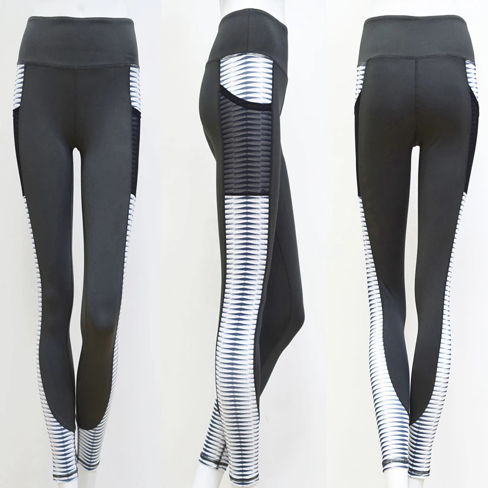 Женские леггинсы для бодибилдинга блестящие серебристые спортивные