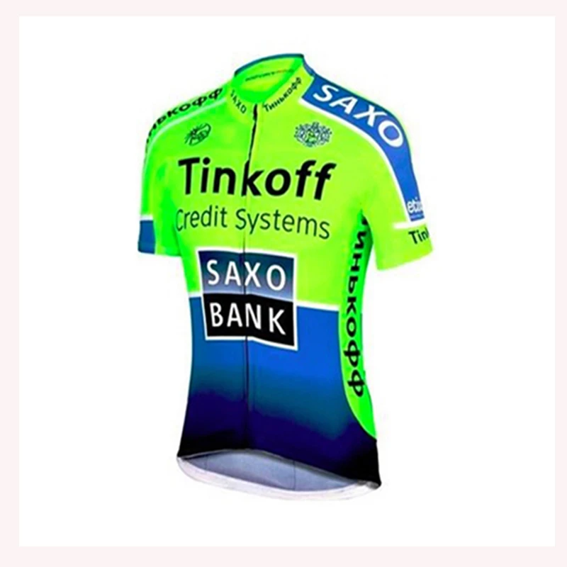 Новинка 2019 велосипедная одежда Tinkoff bank быстросохнущая майка Мужская Джерси с