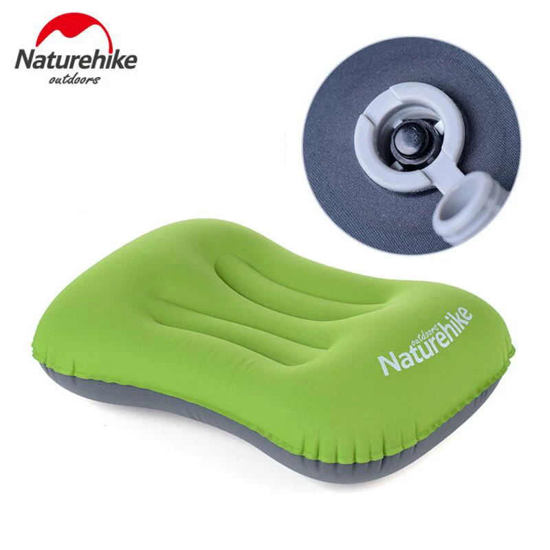 Green Style 1 Naturehike Air надувная подушка Сверхлегкий Портативный ручной Пресс Открытый Подушка путешествия подушка для шеи складной походный туристический коврик - Цвет: Green Style 1