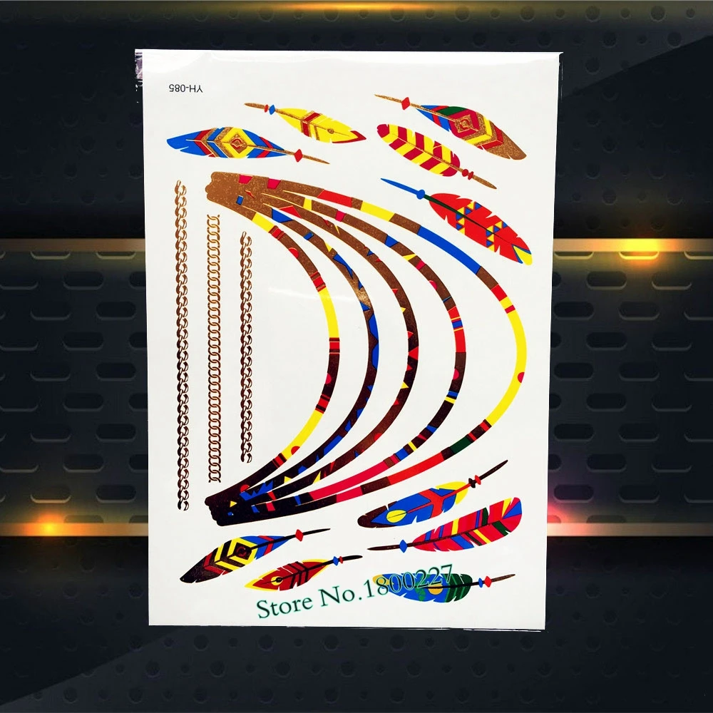 1 шт. 3D большая летающая бабочка Золотая татуировка наклейки PYS 64 Стрекоза лето