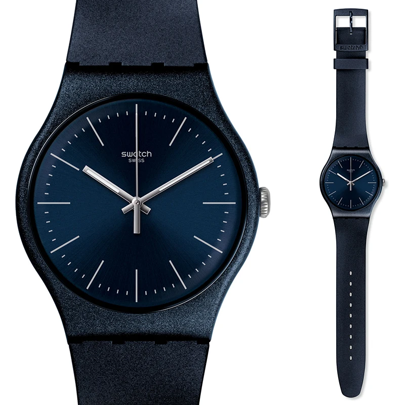 Часы swatch оригинальные цветные серии модные кварцевые часы SUON136|Кварцевые мужские
