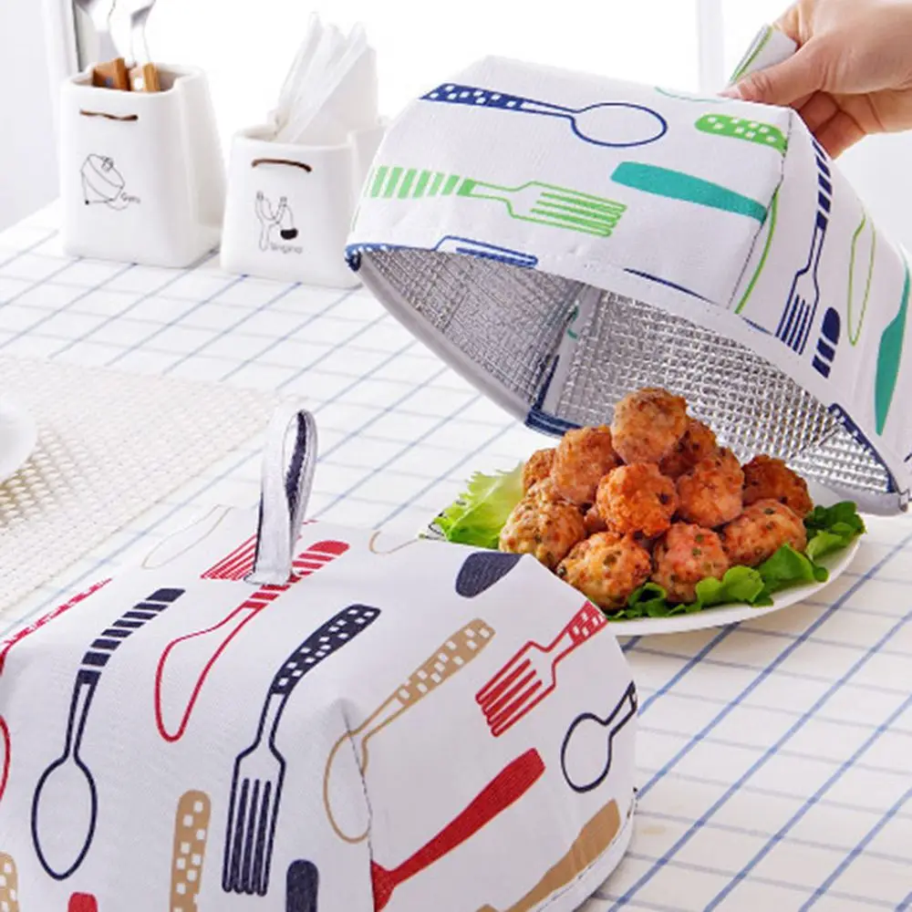 1 шт. крышки для пищевых продуктов, сохраняющие тепло, Овощная крышка, Складная крышка из алюминиевой фольги, посуда, изоляционная кухня Cozinha Criativa, пищевая крышка, сетки