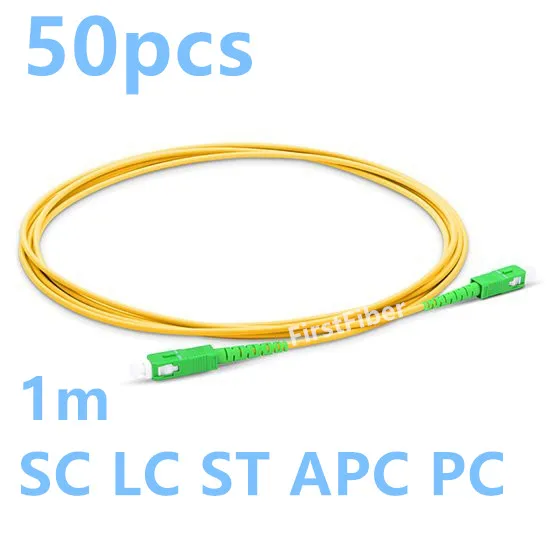 50 шт. 1 м SC LC ST APC PC G657A волоконный патч-кабель перемычка патч-корд Simplex 2 0 мм для PVC SM |