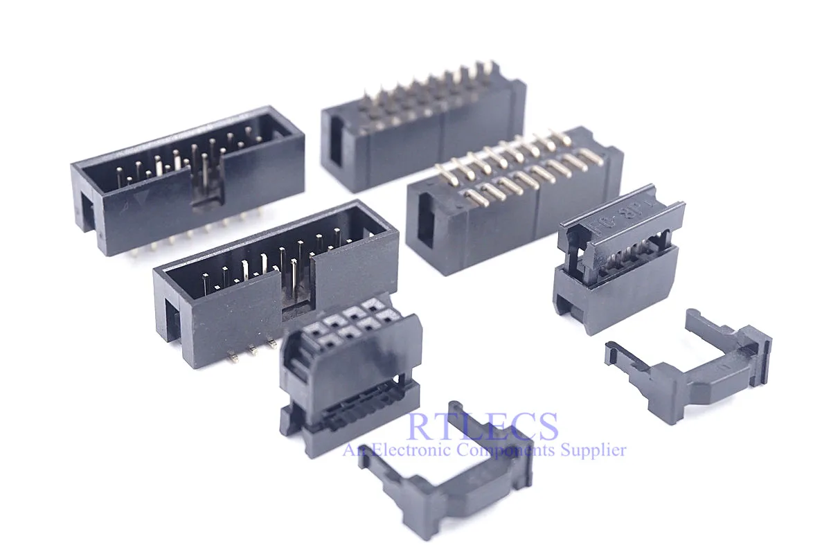 10 шт. IDC заголовок Мужской Женский 2 54 мм Шаг 2x8 Pin 16 положение Закрытая Клеммная