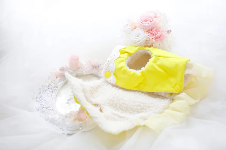 Милая Собака щенок люкс кружева платье pet cat Туту Платье Принцессы зима теплая