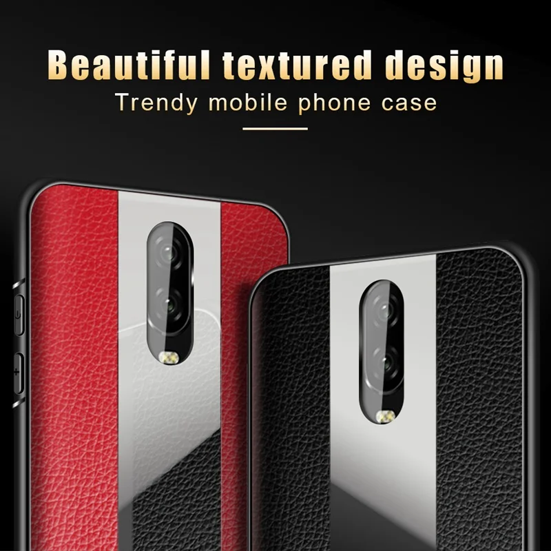Кожаный чехол для Oneplus 6T 6 Funda силиконовый ударопрочный Роскошный телефона One Plus 6t