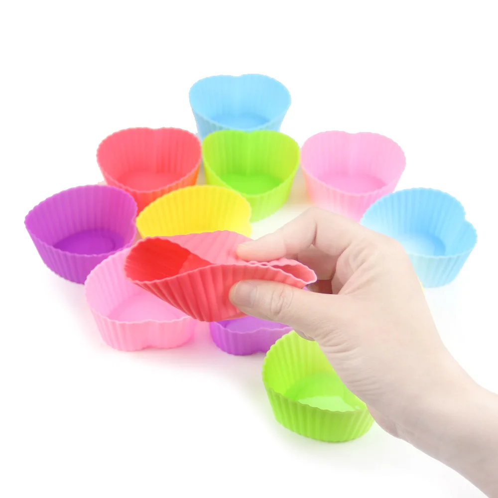 Лидер продаж 6 шт. силиконовые торт Кекс Лайнер выпечки Кубок Плесень Маффин
