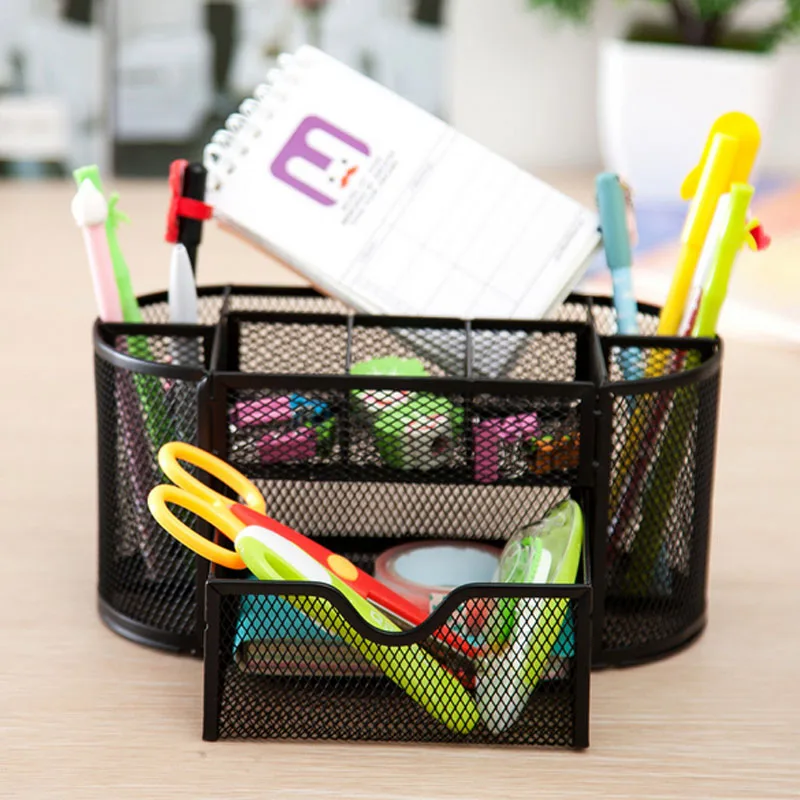 Новое поступление металлический сетчатый настольный офисный органайзер