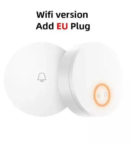 WIFI add EU Adapter Xiaomi Linptech самогенерирующий беспроводной дверной звонок без батареи без проводки отключение памяти Регулируемая громкость работа с приложением Mihome - Цвет: WIFI add EU Adapter