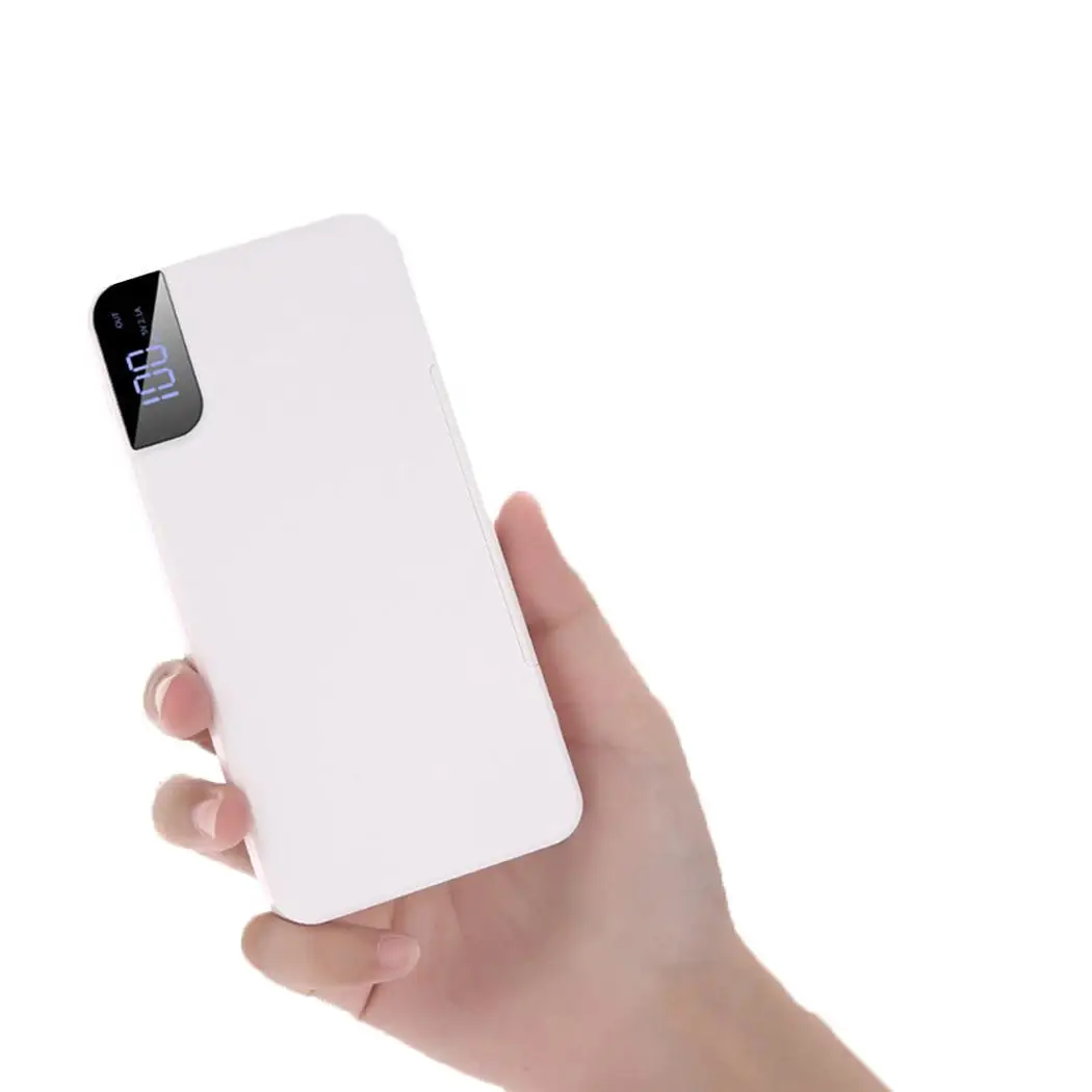 8000mAh Large Capacity Power Bank Portable Digital LCD Display Mobile Charger External Battery With Adjustable Phone Holder | Мобильные