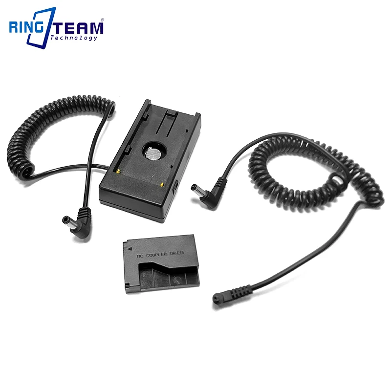 

7.2V / 12V NPF Battery Plate with Coiled DC Cable + DRE15 for Canon Digital Cameras EOS 100D Rebel SL1