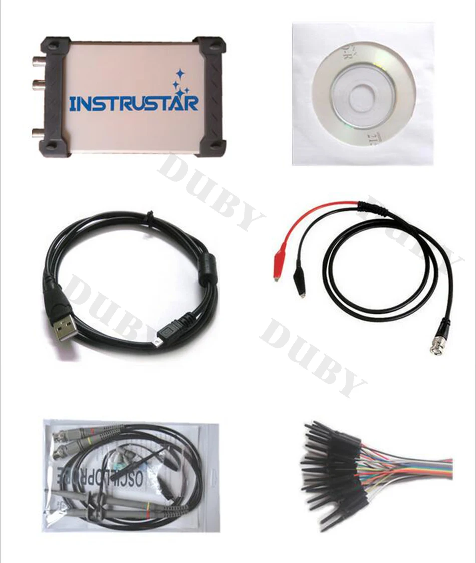 ISDS205X виртуальный ПК USB осциллограф DDS анализатор сигнала и логики 2CH 20 МГц полоса пропускания 48MSa/s 8 бит АЦП анализатор БПФ