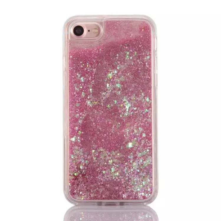 2016 Блеск Звезды Динамически Жидкостное Зыбучие Пески Жесткий Футляр Для iPhone 7/7