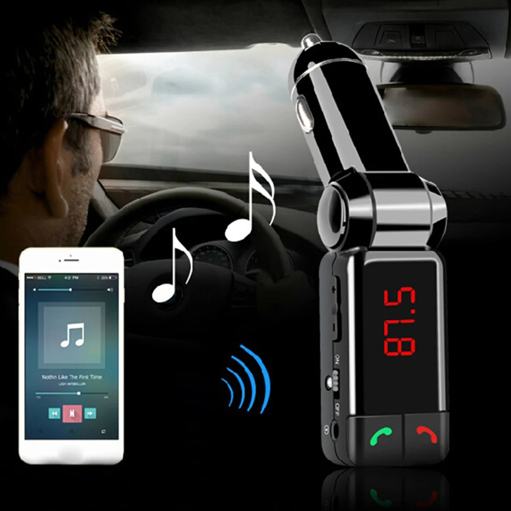 Автомобильный MP3 двойной порт USB автомобиль Bluetooth плеер громкой связи беспроводной fm-передатчик аудио
