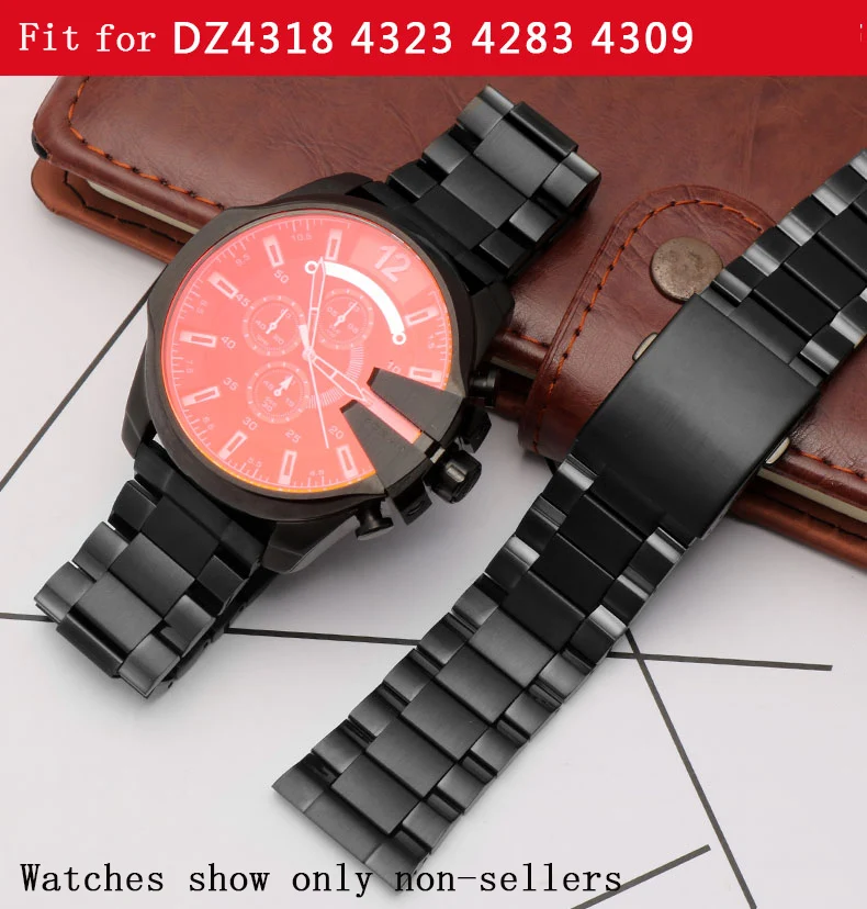 

Watchband Quality Solid stainless steel Watch band For Men DZ4318 DZ4323 4283 4309 Wrist Watch Free Shipping