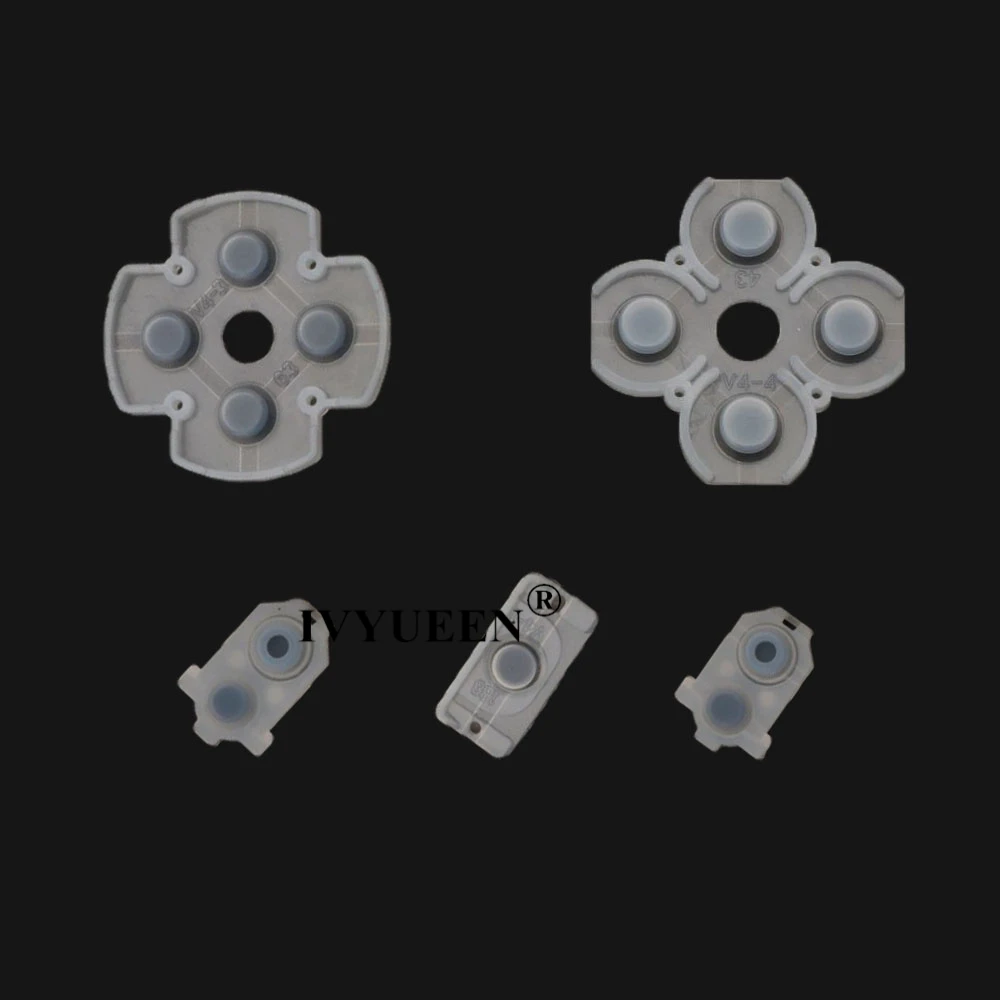 IVYUEEN силиконовый Кондуктивный резиновый клейкий кнопочный коврик для sony playstation DualShock 4 PS4 Pro Slim контроллер геймпад