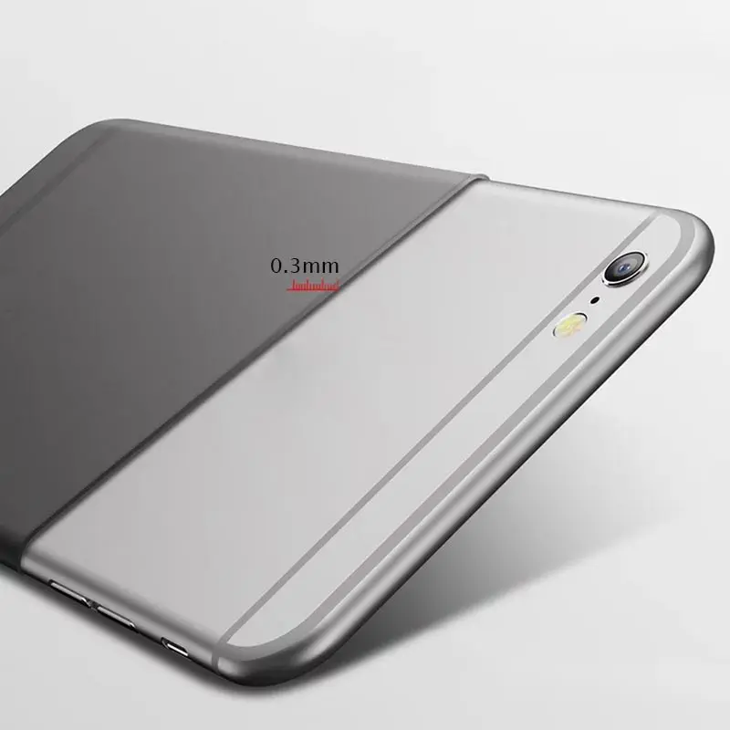 Suntaiho матовый чехол для телефона iphone X 8 Plus задняя крышка ультра тонкий TPU 7 6s |