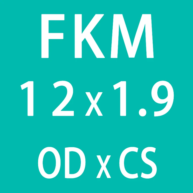 10 шт./лот резиновое кольцо зеленый FKM уплотнительное кольцо уплотнения 1,9 мм Толщина диаметр 5/6/7/8/9/10/11/12/13/14 мм уплотнительное кольцо уплотнение масла прокладка топлива шайба - Цвет: OD12mm