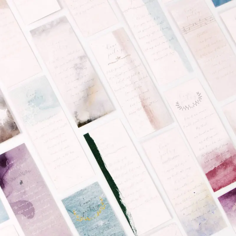 Бумажные закладки с буквенным алфавитом 30 шт./корт Детские Канцелярские