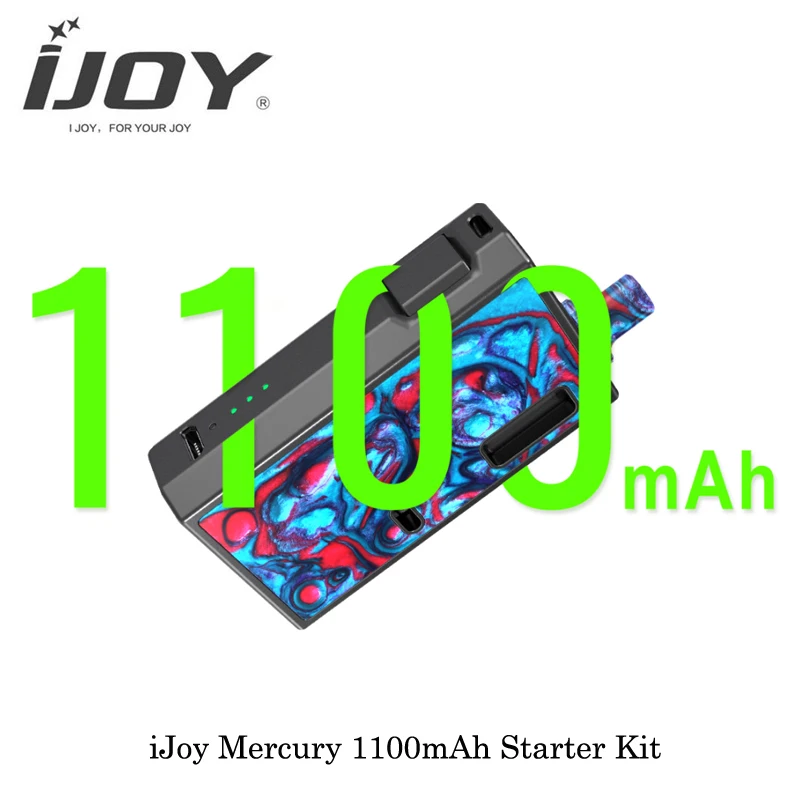 Электронная сигарета iJoy Mercury 1100mAh стартовый комплект 12 Вт Выход 2 мл емкость с