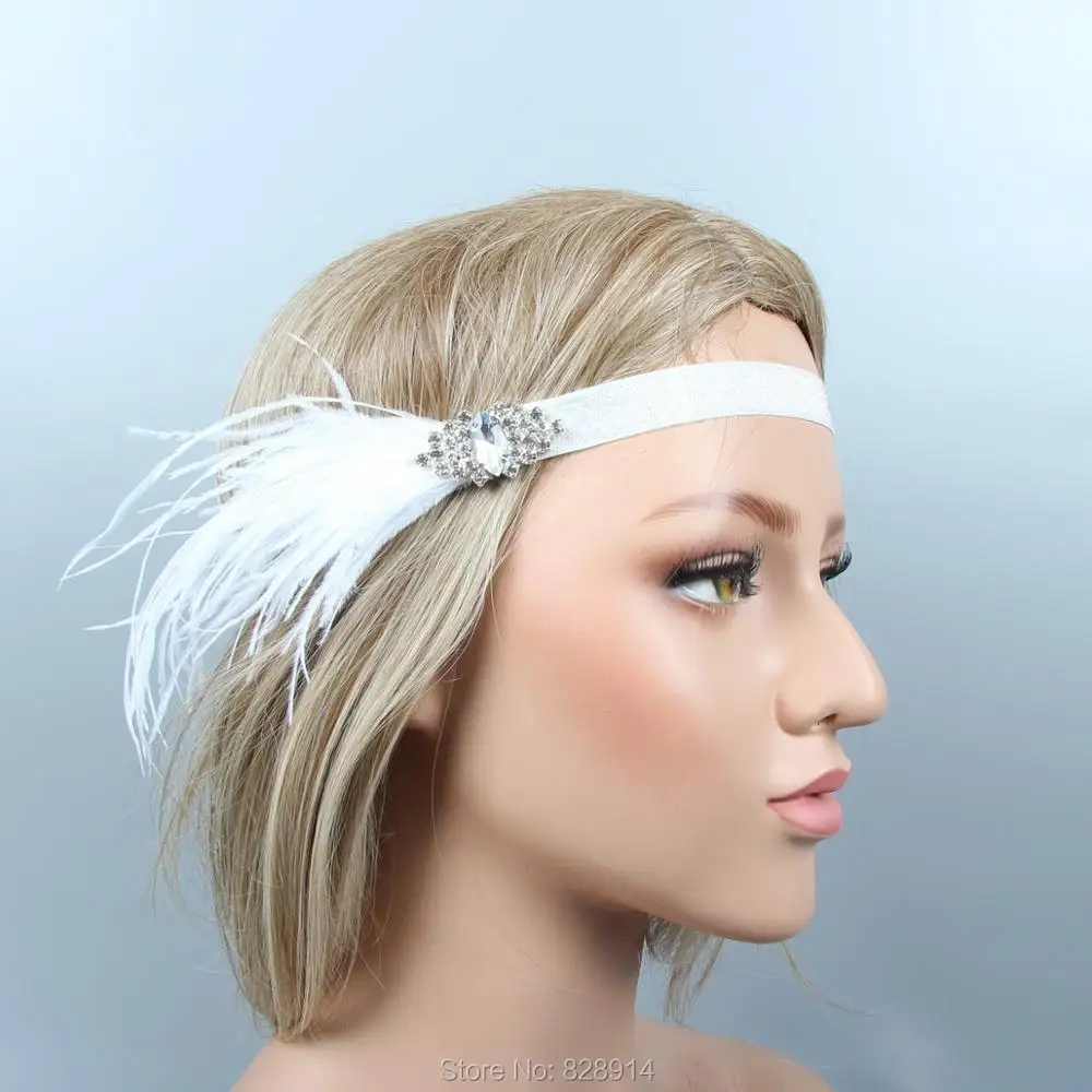 Оптовая продажа с фабрики 1920-х Гэтсби Хлопушка головной убор Хрустальный для