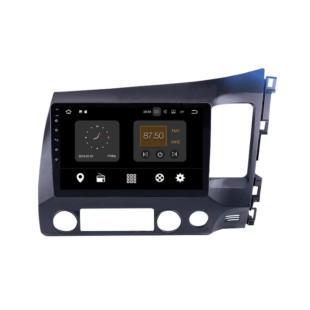 Android 9 0 автомобильный dvd-радиоприемник мультимедиа для Honda CIVIC 2006-2011 с 10 1 дюймовым
