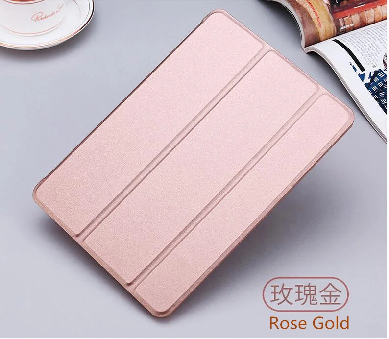 SUREHIN хороший умный чехол для apple ipad pro 9,7 чехол Магнитный умный кожаный чехол тонкий прозрачный задний Чехол - Цвет: Rose Gold