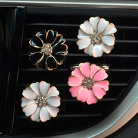 joormom 2pcs vehicle air conditioning perfume clip car vents small daisies flowers car vents ornaments car accessories for girls