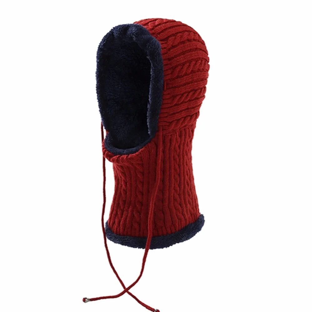 SYi Qarce зимние супер теплые вязанные шапочки Skullies Beanie Gorras Bonnet маска шапка для мужчин и женщин Спорт На Открытом Воздухе Шапка NM084-88