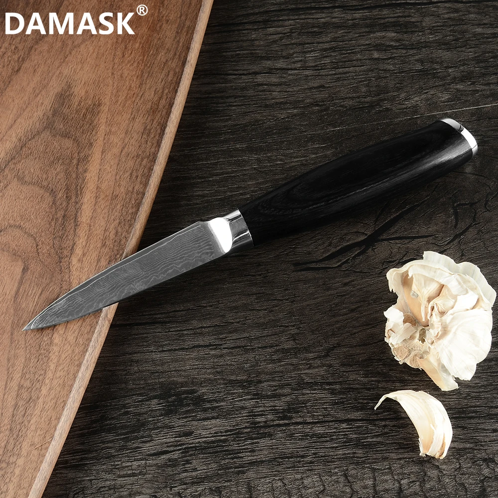 Дамасский нож Damask 3 5 дюйма VG10 67 слойный японский шеф-повара очень острое лезвие