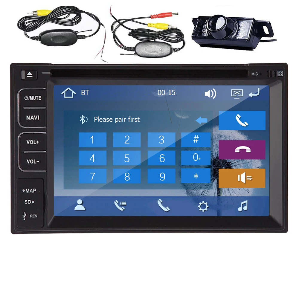 Головного устройства PC Авто Радио стерео CD авто 6.2 дюймов AMP музыки в Deck Прокат