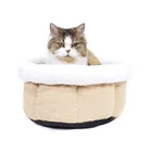 Прямая поставка, Круглый домик для собаки, Мягкий щенок, чихуахуа, Конура, кошка, зимний коврик, подушка, дом для собаки, теплый домик для собаки, уютное гнездо, капля