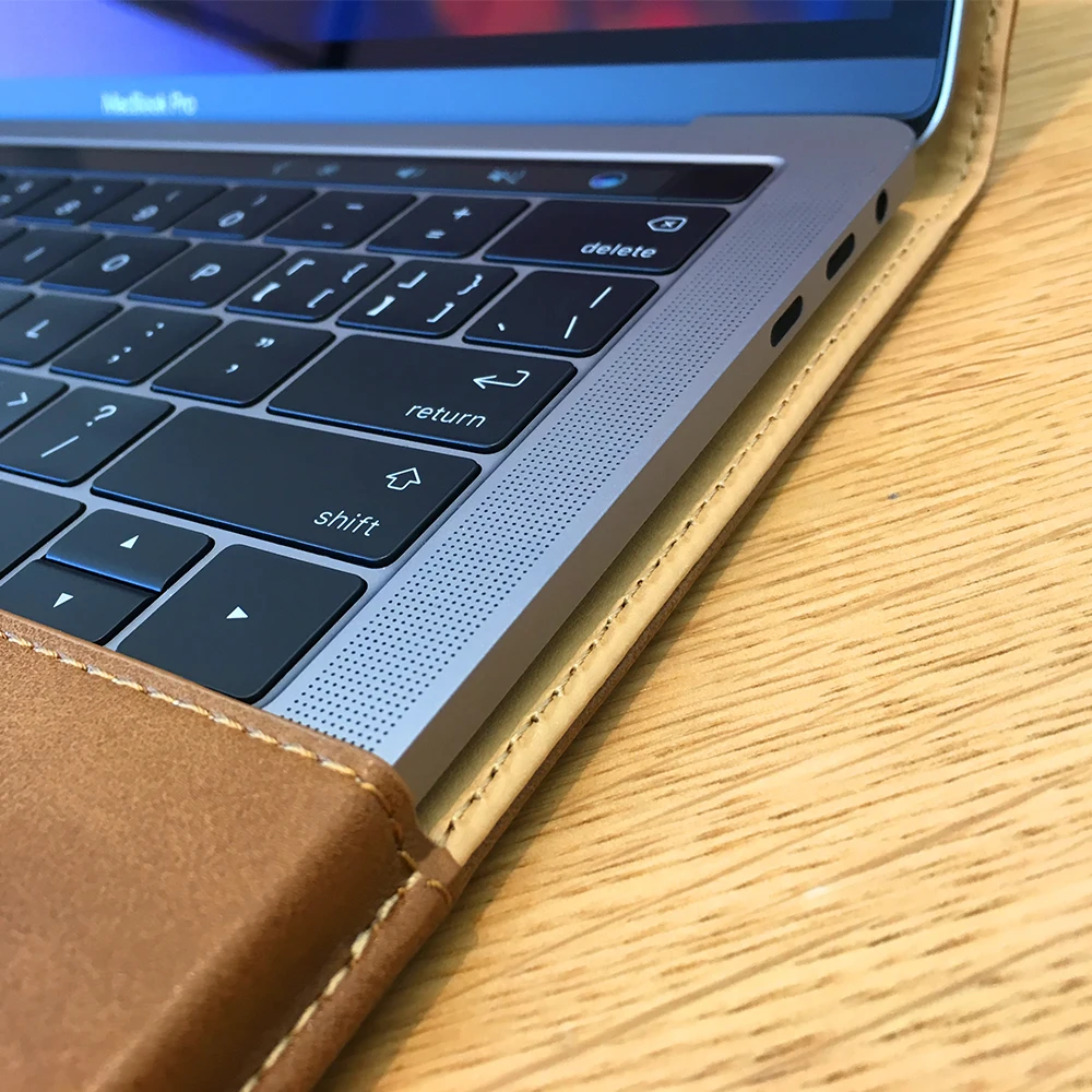 Jisoncase PU кожаный чехол для MacBook Pro Retina 15 дюймов с сенсорной панелью Роскошный